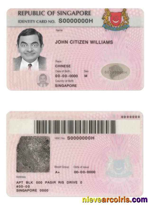 Singapore identity card